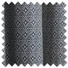 Aztec Pencil Pleat, Navy - Ready Made Curtains